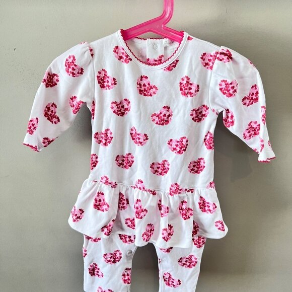 Kissy Kissy Heart of Hearts Ruffle Playsuit- Size 6-9m - Picture 1 of 5